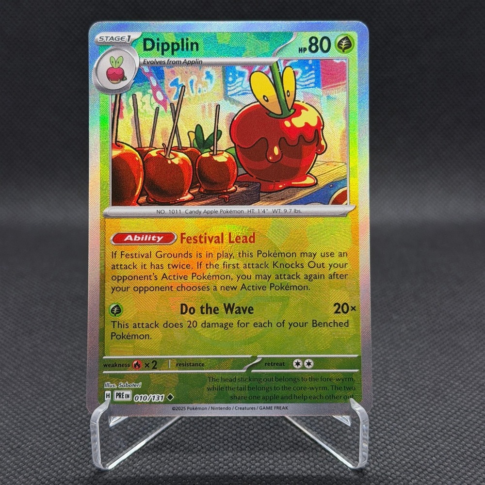Dipplin Prismatic Evolutions Reverse Holo Pokémon Card #010